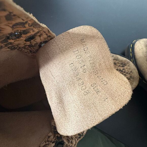 Vintage Dr. Martens Boots Pascal Snakeskin Snake Leather Women UK 4 US 6 Shoes‎ - Picture 13 of 13